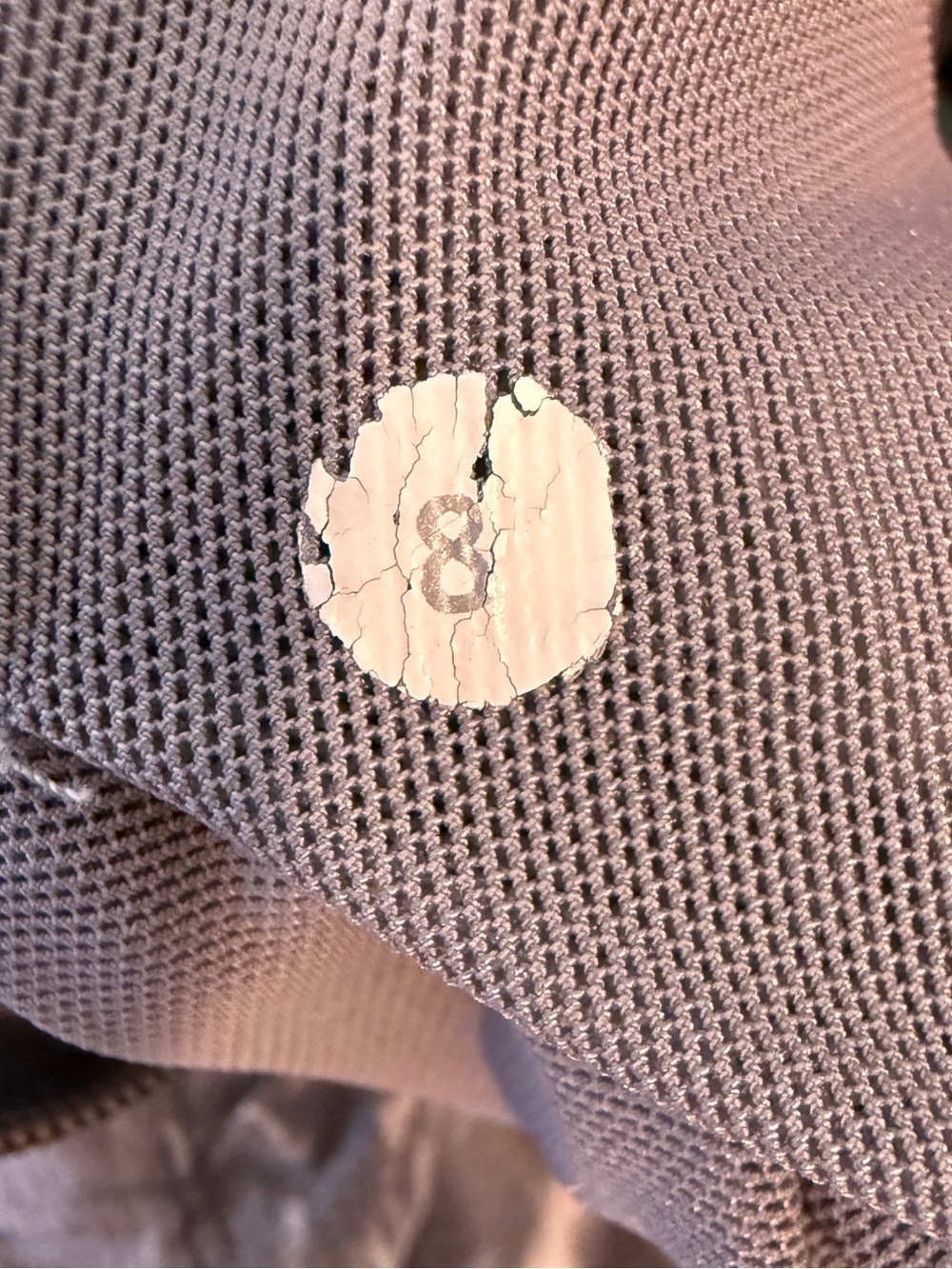 Lululemon Tracker Short II Gray Floral Print Lined Running Shorts Size 8 Pocket - Picture 9 of 9